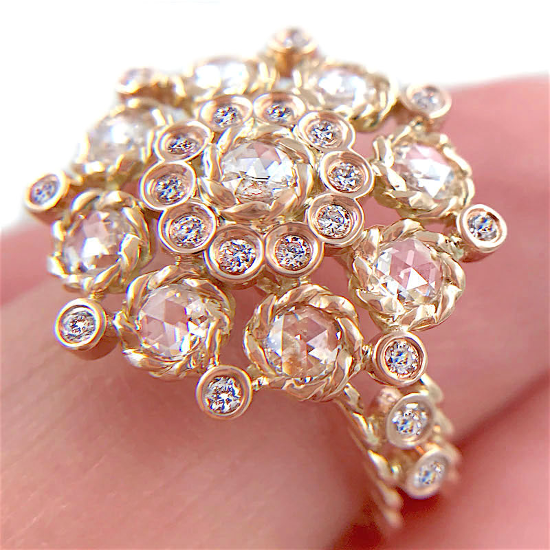 26-Rose-Cut-Diamond-Bouquet-Cluster-Gold-Cocktail-Ring-18k-14k-JeweLyrie_6588B