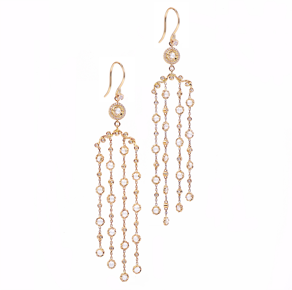 JeweLyrie-Athena-Rose-Cut-Diamond-Chandelier-Earrings-18k-14k