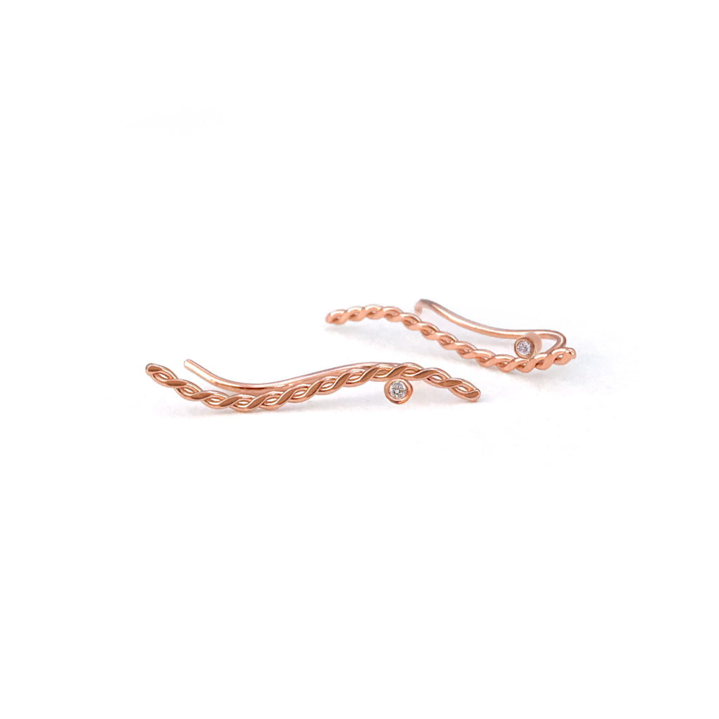 3365-Diamond-accent-infinity-twist-wave-climber-earrings-14k-rose-gold-jewelyrie