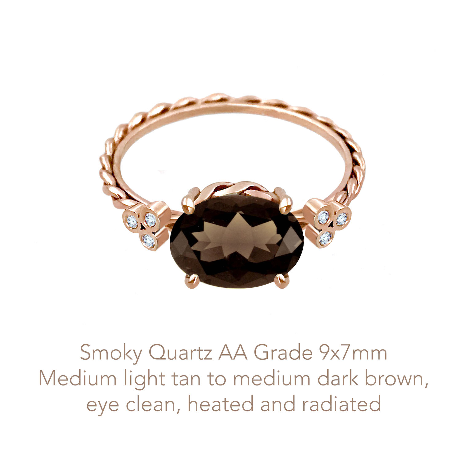 Quartz Smoky AA 9x7