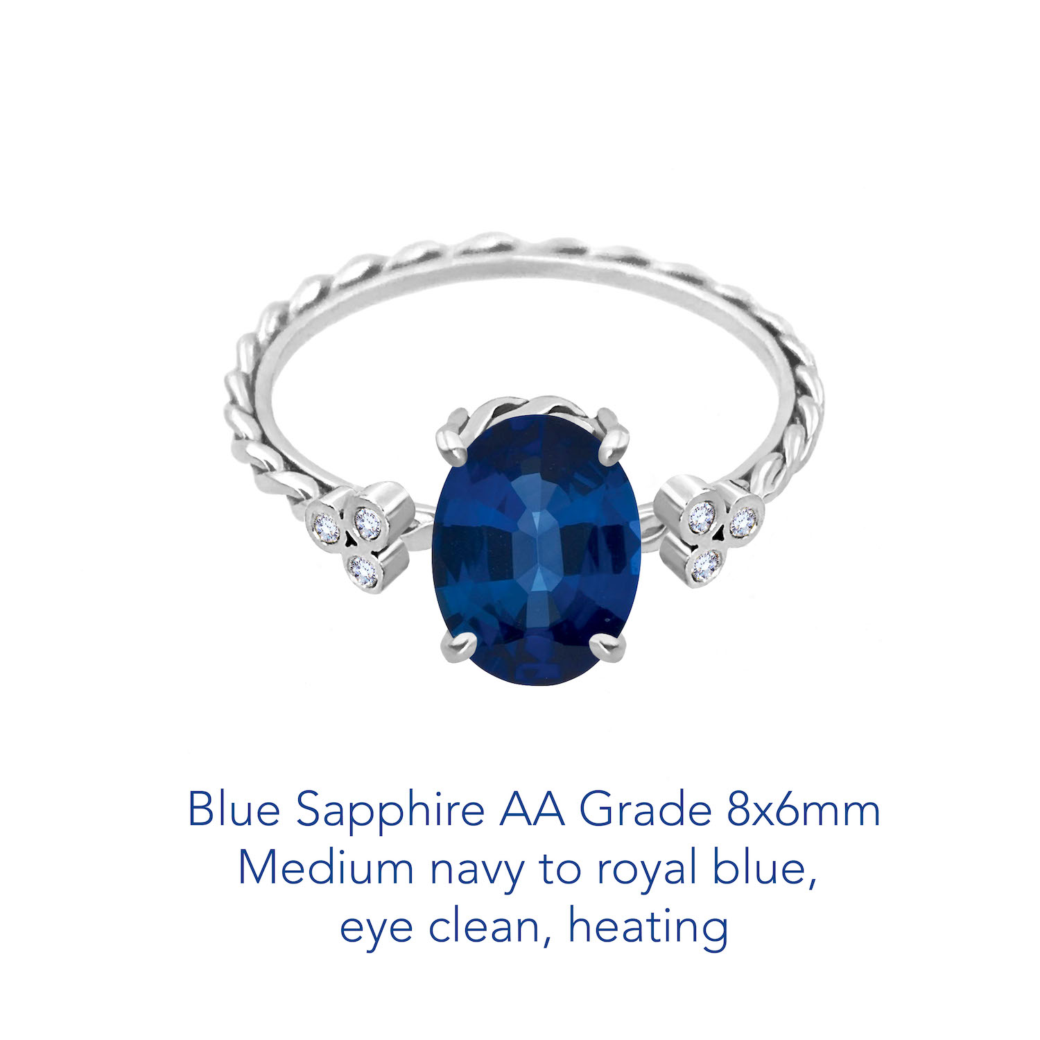 Sapphire Blue AA 8x6 WG