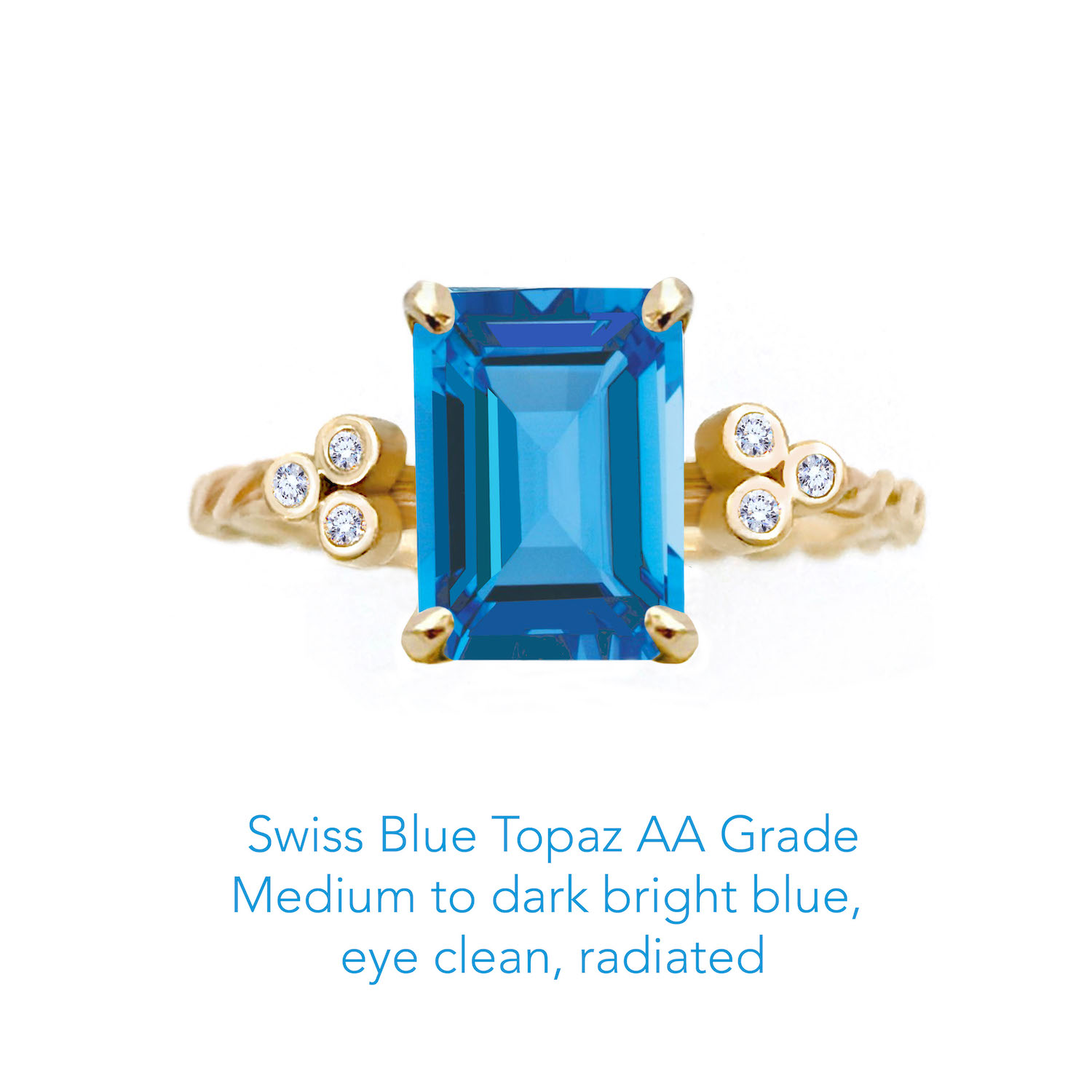 Topaz Swiss Blue AA YG