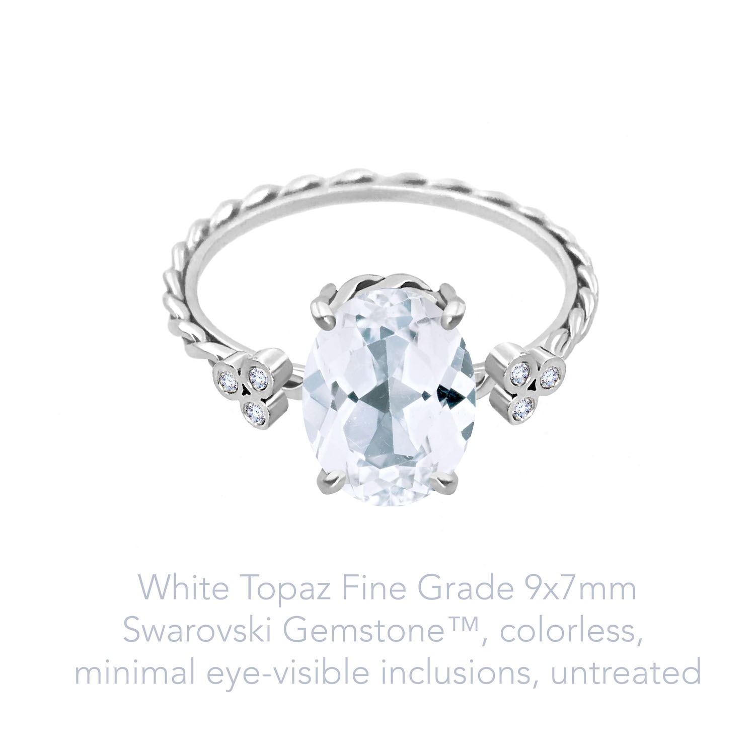 Topaz White Fine 9x7 WG