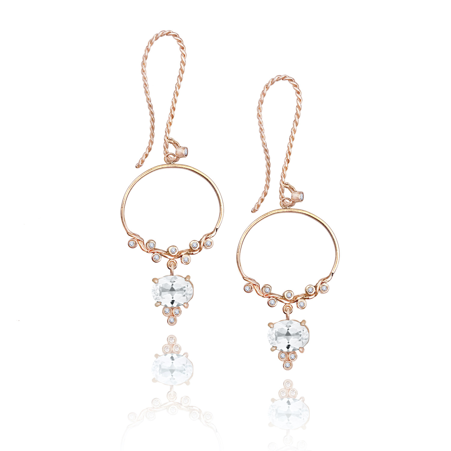 white-topaz-dangle-twist-half-hoop-gem-drop-earrings-14k-18k-jewelyrie